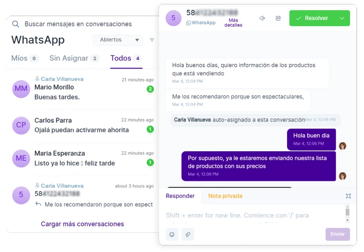 WhatsApp Business Multiusuario